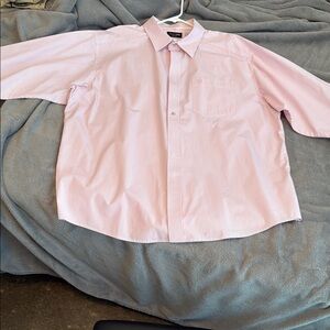 Men's Pink Striped long sleeve shirt . EUC. Size XXL.